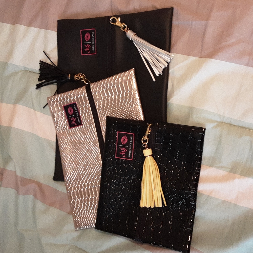 Makeup Junkie bags - set of three as pictured